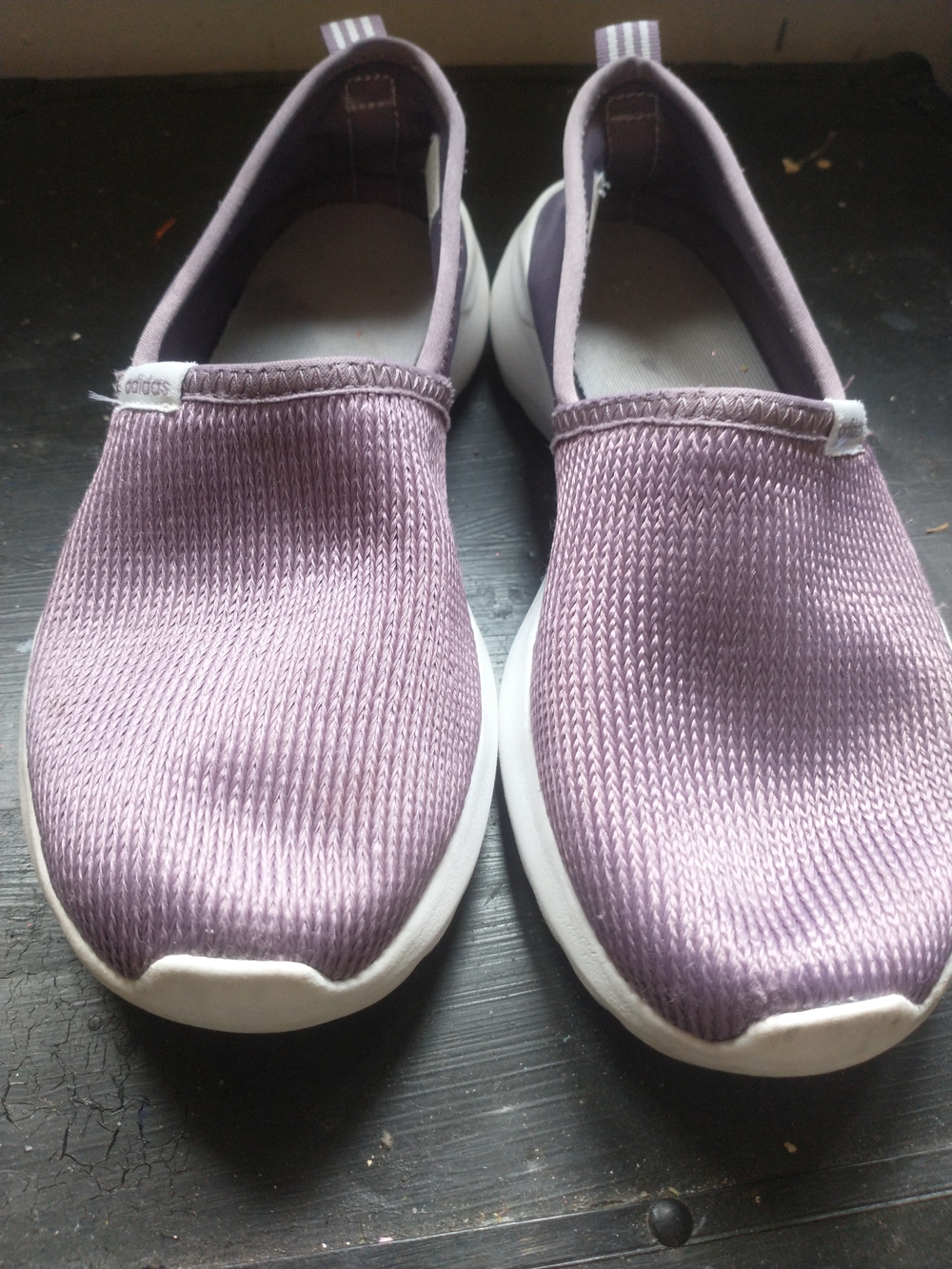 Adidas Slip-On Knit Sneakers in Lavender